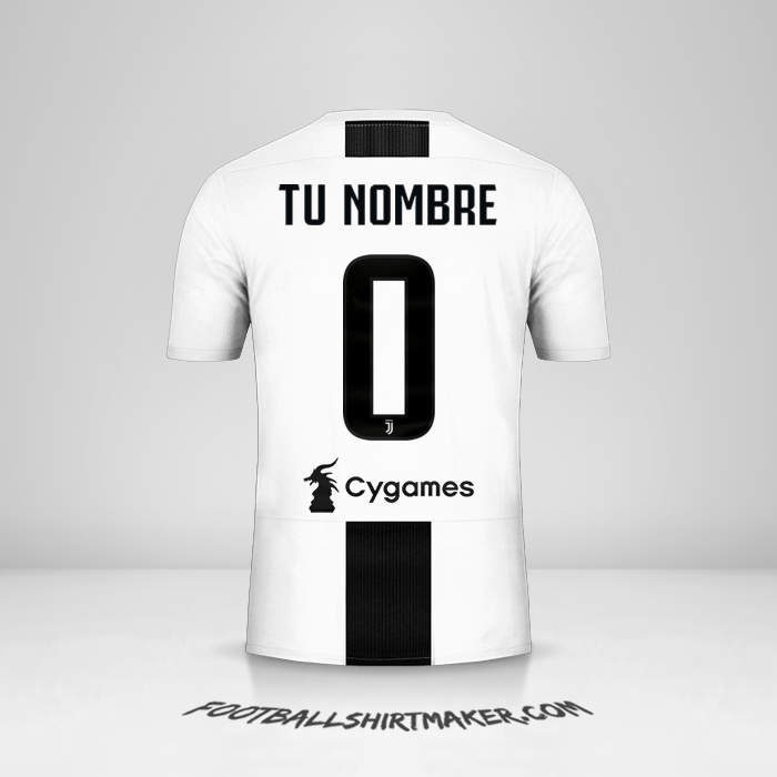 Jersey Juventus FC 2018/19 -  tu nombre - 0