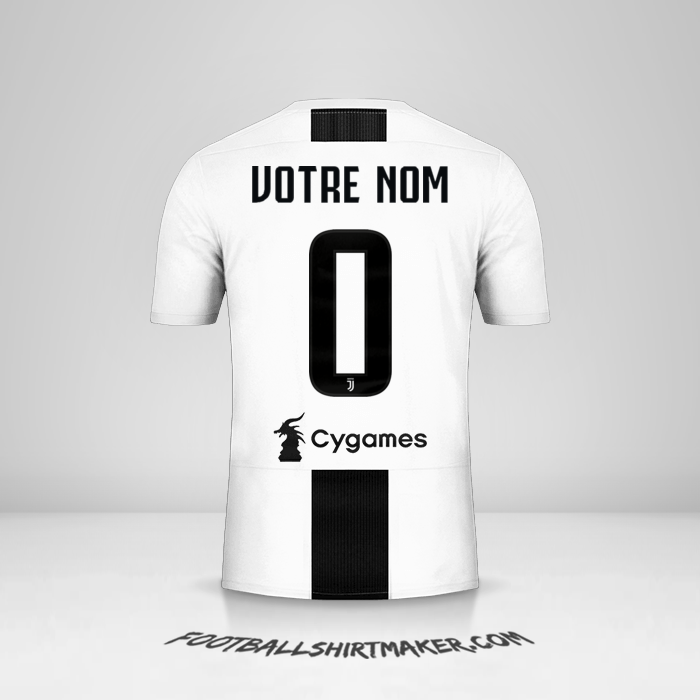 Maillot Juventus FC 2018/19 -  votre nom - 0