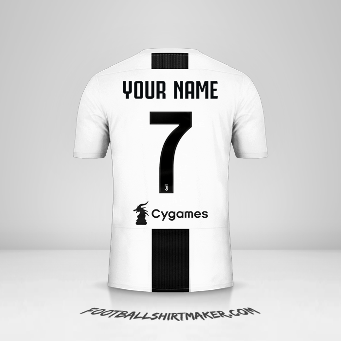 Juventus FC 2018 19 jersey. Create jersey with your name and number