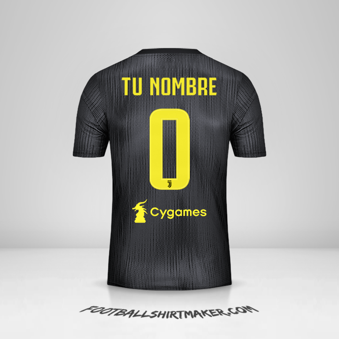 Jersey Juventus FC 2018/19 III número 0 tu nombre