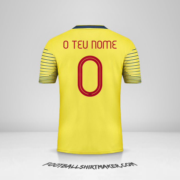 Camisola Colômbia 2019/20 -  o teu nome - 0