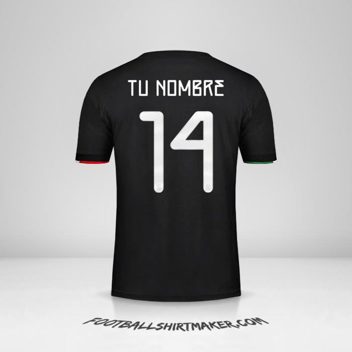 Jersey Mexico 2019 número 14 tu nombre