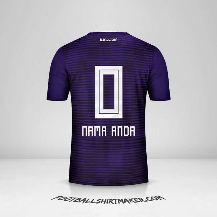 Jersey River Plate 2018 II -  nama anda - 0