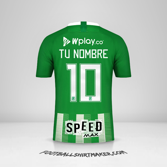 Jersey Atletico Nacional 2019 número 10 tu nombre