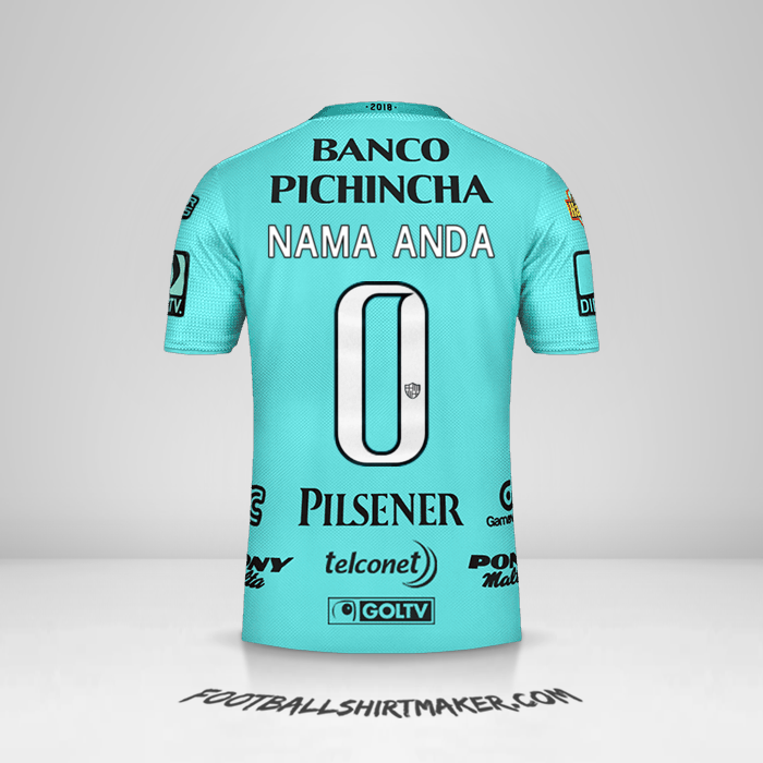 Jersey Barcelona SC 2018 II -  nama anda - 0