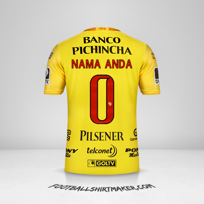 Jersey Barcelona SC 2018 -  nama anda - 0