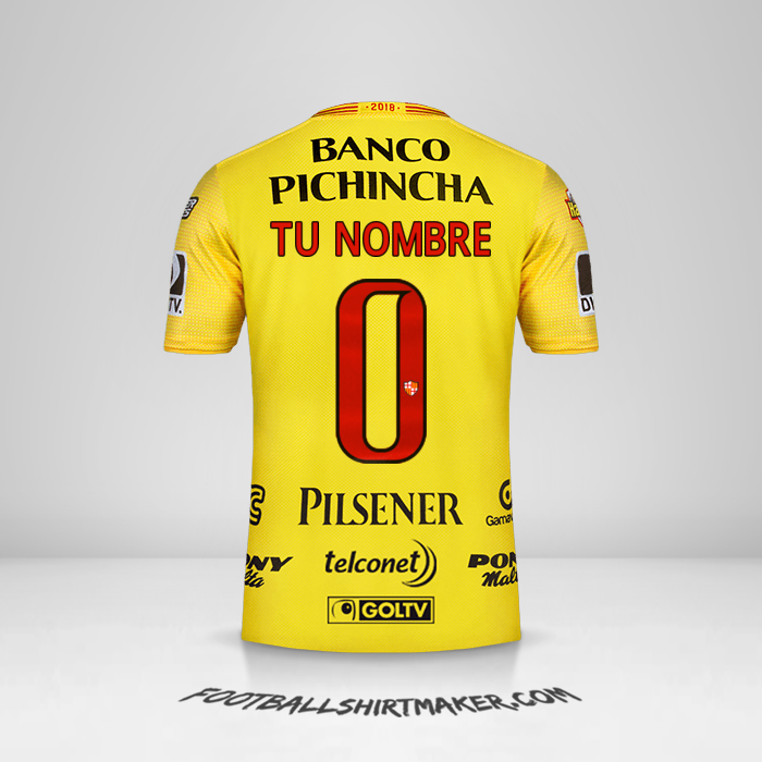 Camiseta Barcelona SC 2018 -  tu nombre - 0