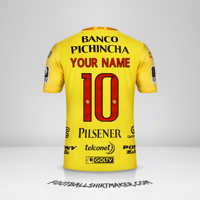 Barcelona SC 2018 shirt number 10 your name