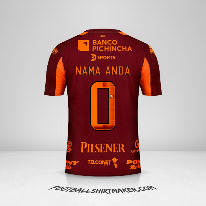 Jersey Barcelona SC 2019 II -  nama anda - 0