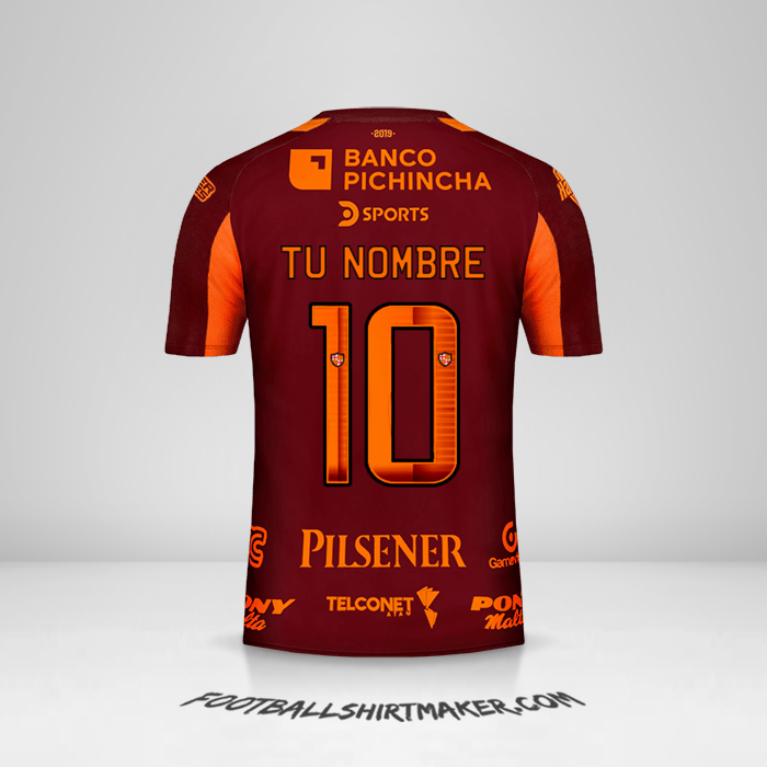 Camiseta Barcelona SC 2019 II. Crear con tu Nombre y Numero