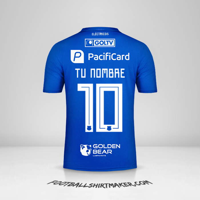 Camiseta Emelec 2019 número 10 tu nombre