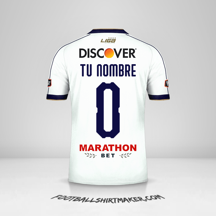 Camiseta Liga de Quito 2019 número 0 tu nombre