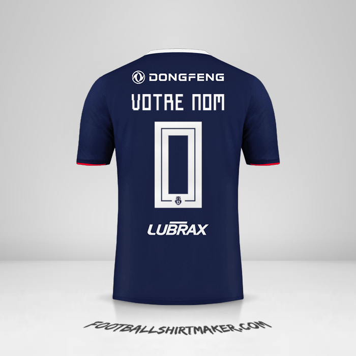 Maillot Universidad de Chile 2019 -  votre nom - 0