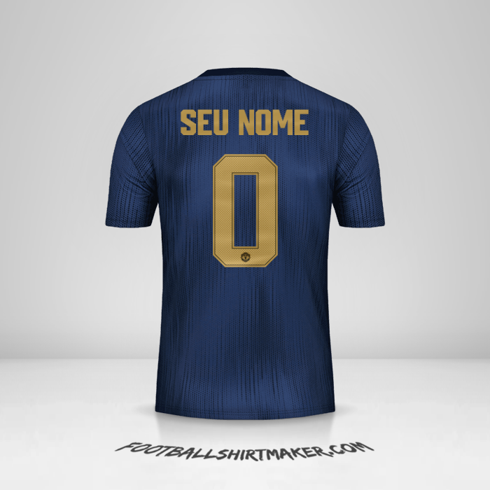 Camisa Manchester United 2018/19 Cup III -  seu nome - 0