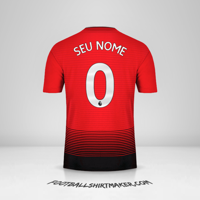 Camisa Manchester United 2018/19 -  seu nome - 0