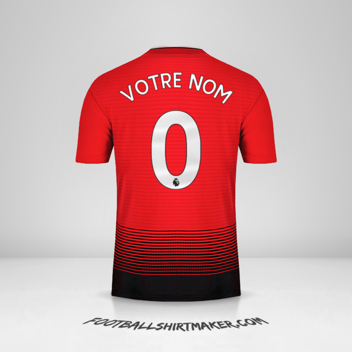 Maillot Manchester United 2018/19 -  votre nom - 0