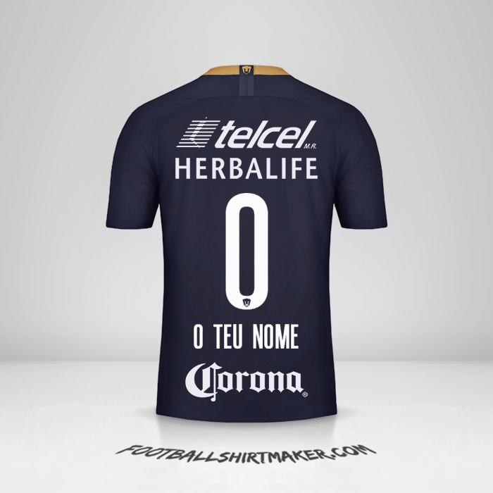 Camisola Pumas UNAM 2018/19 III -  o teu nome - 0