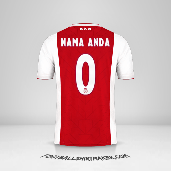 Jersey AFC Ajax 2018/19 -  nama anda - 0