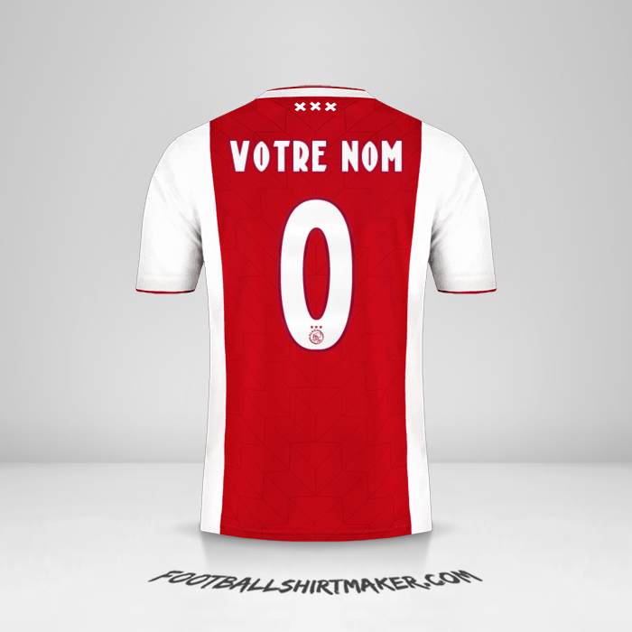 Maillot AFC Ajax 2018/19 -  votre nom - 0