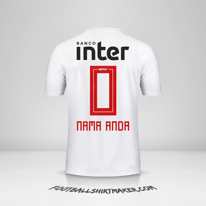 Jersey Sao Paulo FC 2019/20 -  nama anda - 0