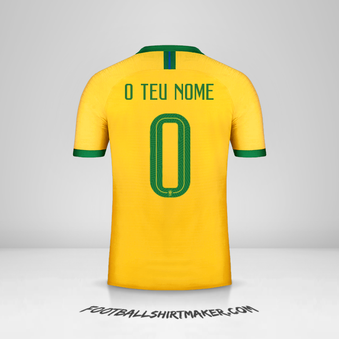 Camisola Brasil 2019 -  o teu nome - 0