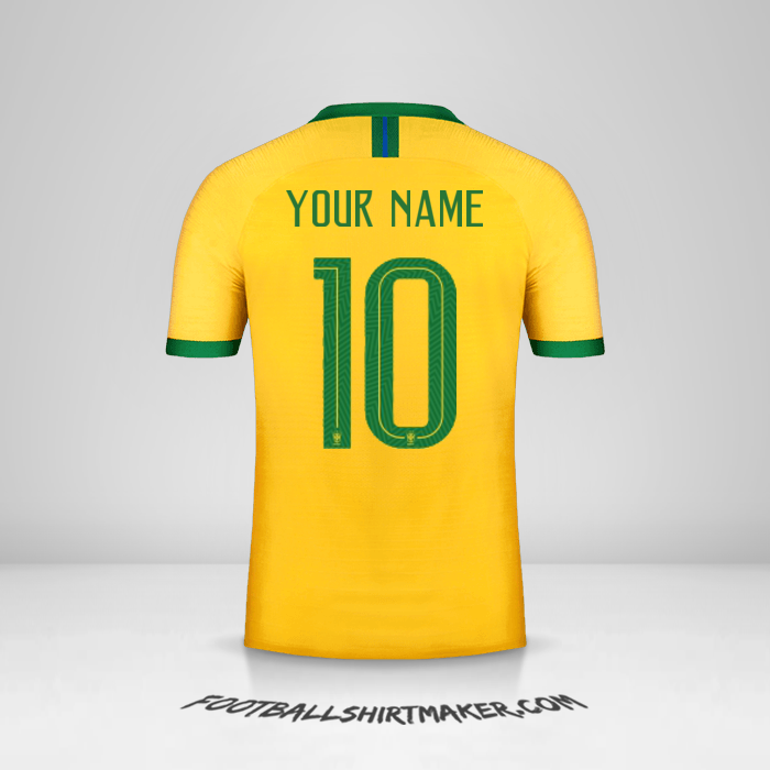 Brazil 2019 shirt number 10 your name