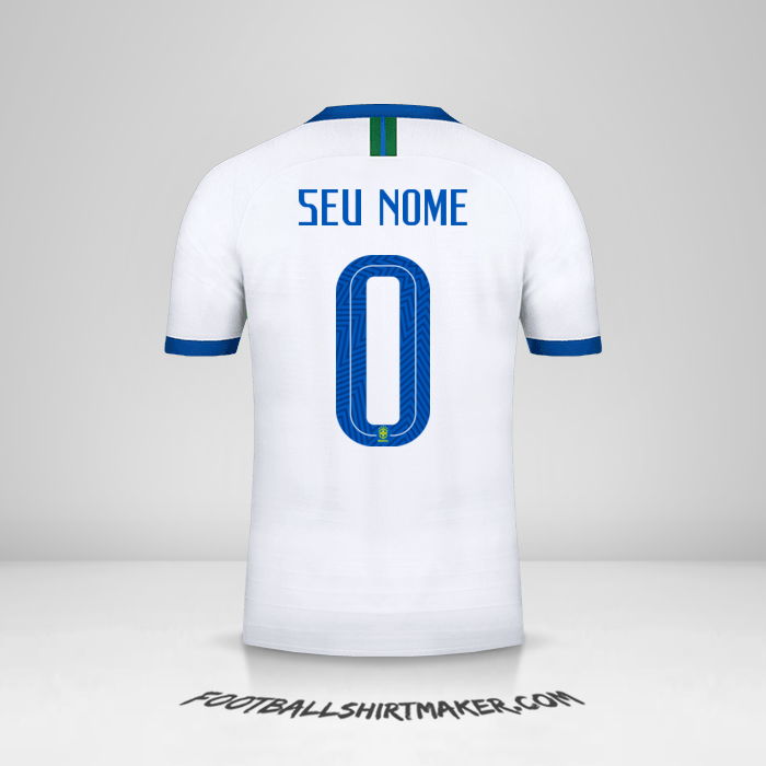 Camisa Brasil 2019 III -  seu nome - 0