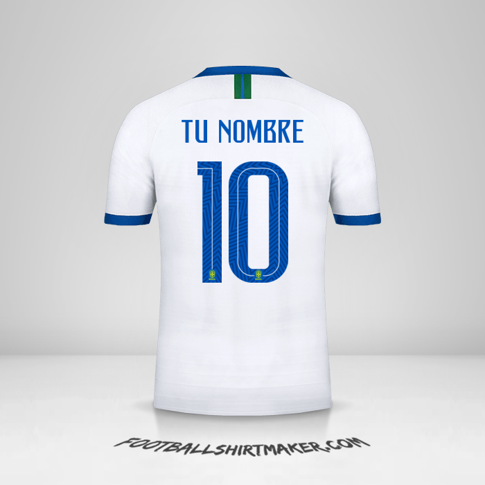 Camiseta Brasil 2019 III número 10 tu nombre