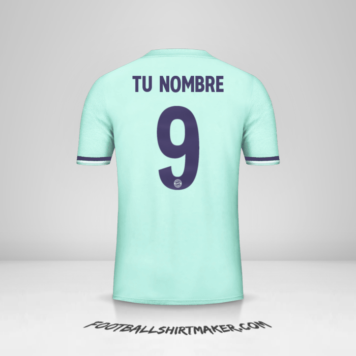 Camiseta FC Bayern Munchen 2018/19 Cup II número 9 tu nombre