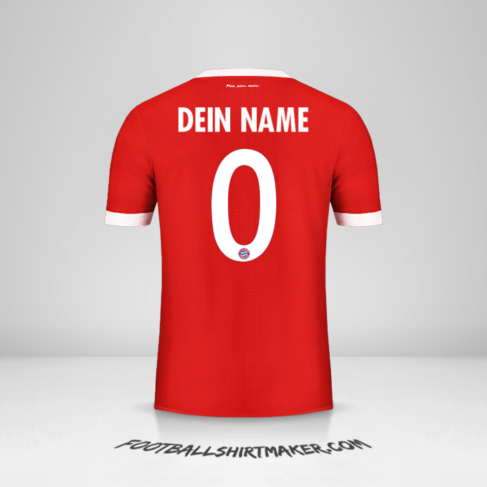 Trikot FC Bayern Munchen 2017/18 Cup -  dein name - 0