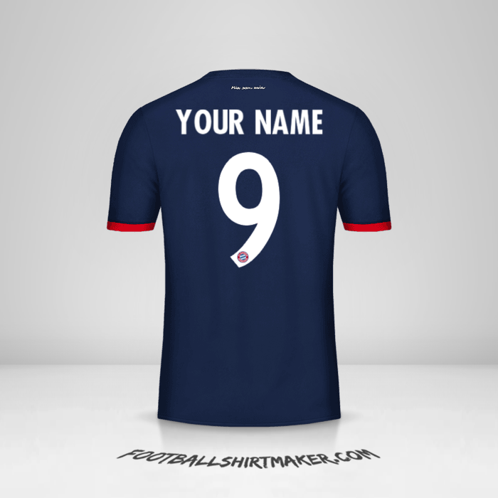 FC Bayern Munchen 2017/18 Cup II jersey number 9 your name