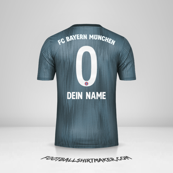 Trikot FC Bayern Munchen 2018/19 III -  dein name - 0