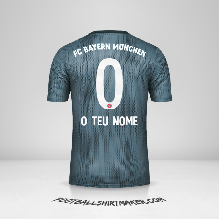 Camisola FC Bayern Munchen 2018/19 III -  o teu nome - 0