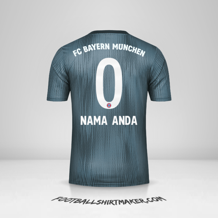 Jersey FC Bayern Munchen 2018/19 III -  nama anda - 0