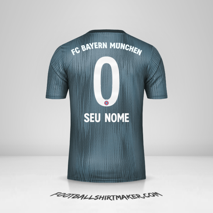 Camisa FC Bayern Munchen 2018/19 III -  seu nome - 0