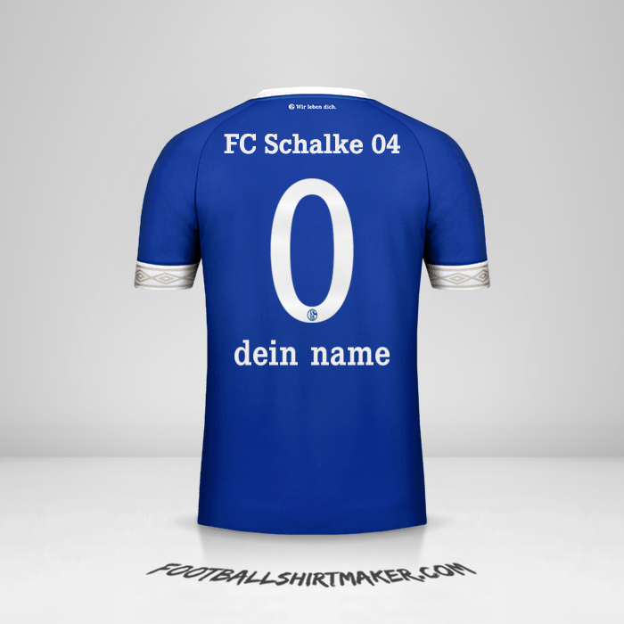 Trikot Schalke 04 2018/19 -  dein name - 0