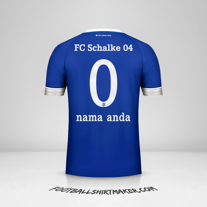 Jersey Schalke 04 2018/19 -  nama anda - 0