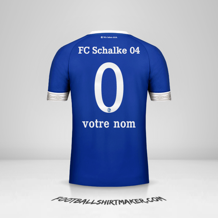 Maillot Schalke 04 2018/19 -  votre nom - 0