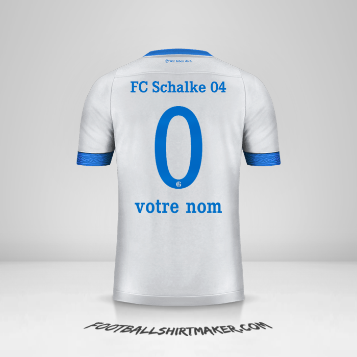 Maillot Schalke 04 2018/19 II -  votre nom - 0