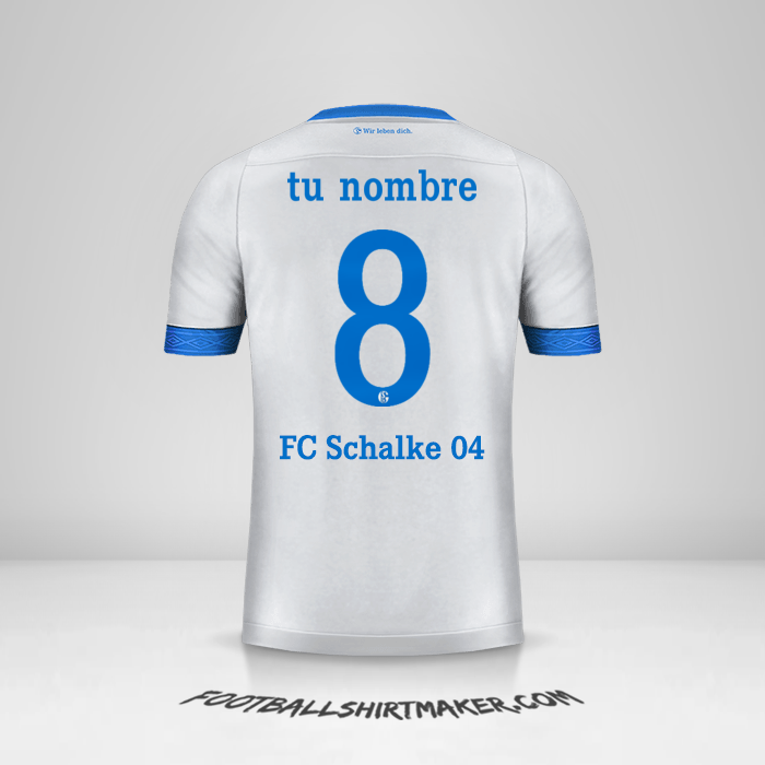 Camiseta Schalke 04 2018/19 Cup II número 8 tu nombre