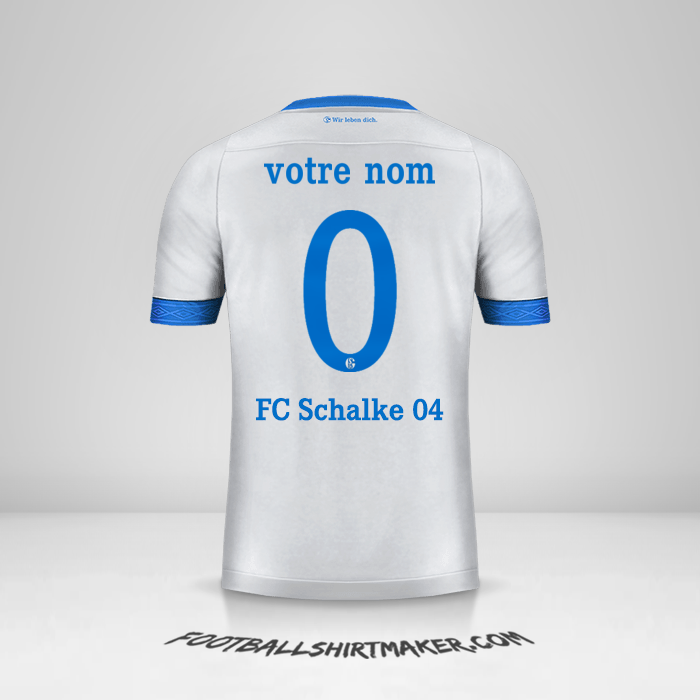 Maillot Schalke 04 2018/19 Cup II -  votre nom - 0