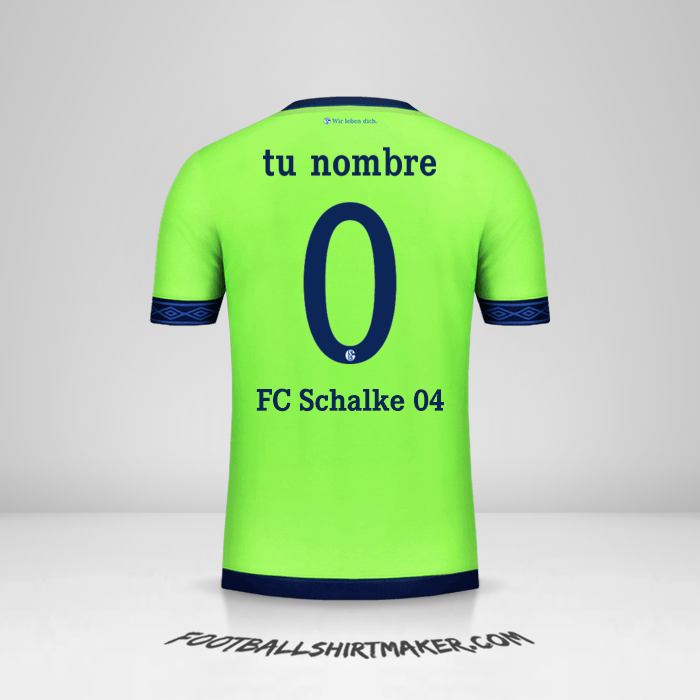 Camiseta Schalke 04 2018/19 Cup III -  tu nombre - 0