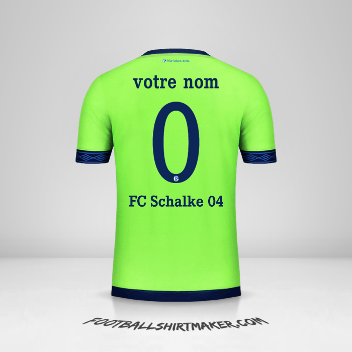 Maillot Schalke 04 2018/19 Cup III -  votre nom - 0