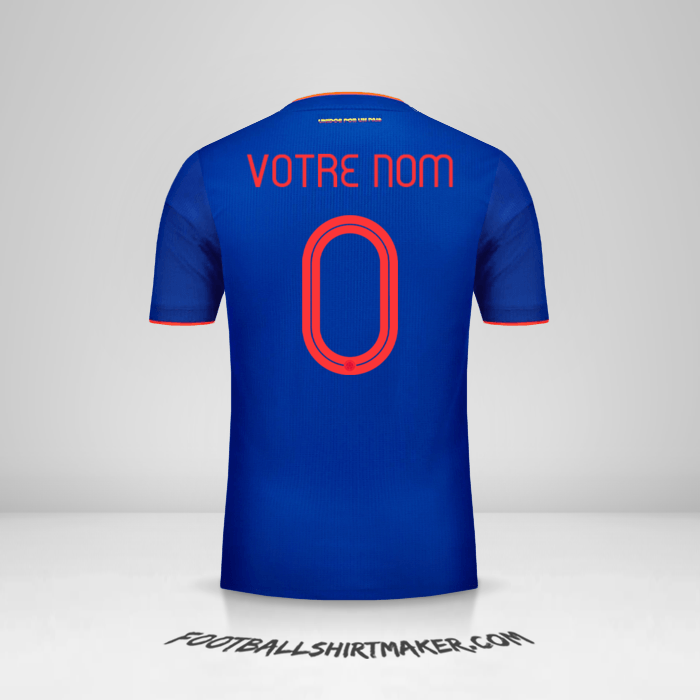 Maillot Colombie 2019 II -  votre nom - 0