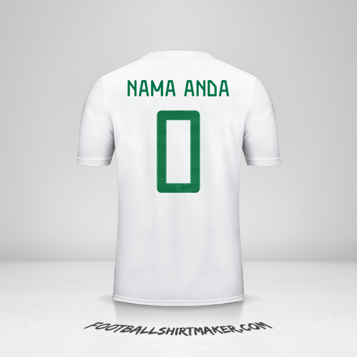 Jersey Meksiko 2019 II -  nama anda - 0