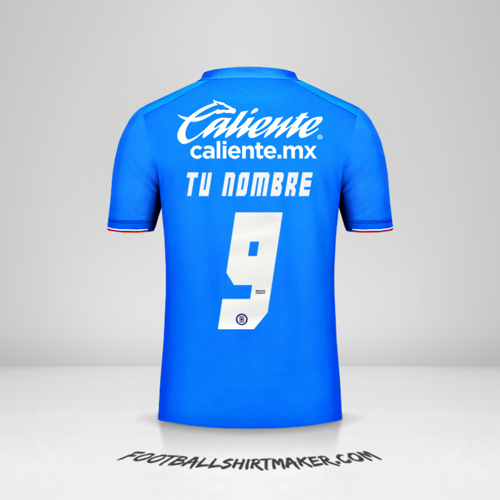 Jersey Cruz Azul 2019 número 9 tu nombre