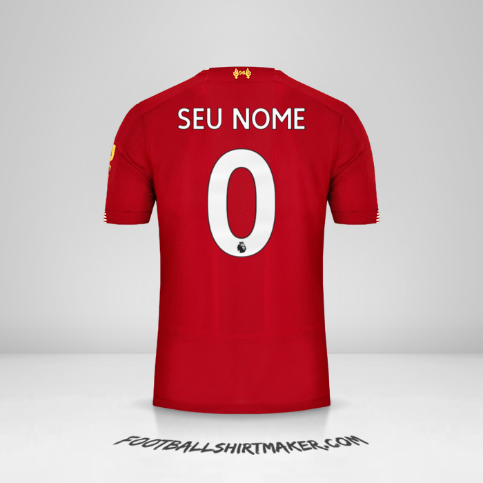 Camisa Liverpool FC 2019/20 -  seu nome - 0