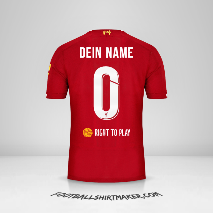 Trikot Liverpool FC 2019/20 Cup -  dein name - 0