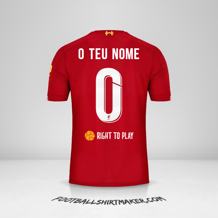 Camisola Liverpool FC 2019/20 Cup -  o teu nome - 0