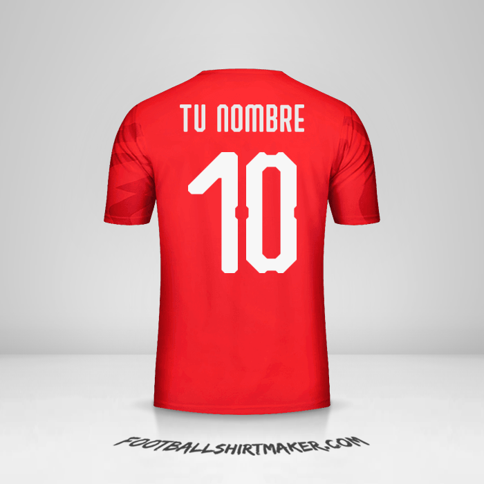 Camiseta Egipto 2019 número 10 tu nombre